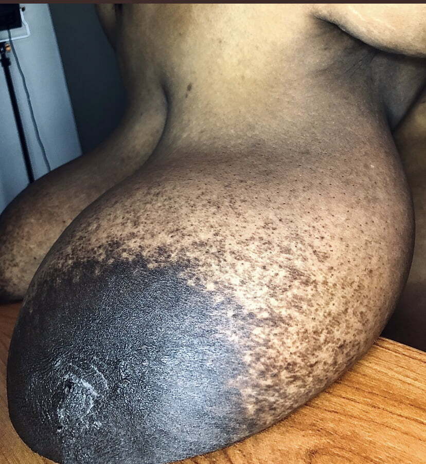 Huge black tits are beautiful